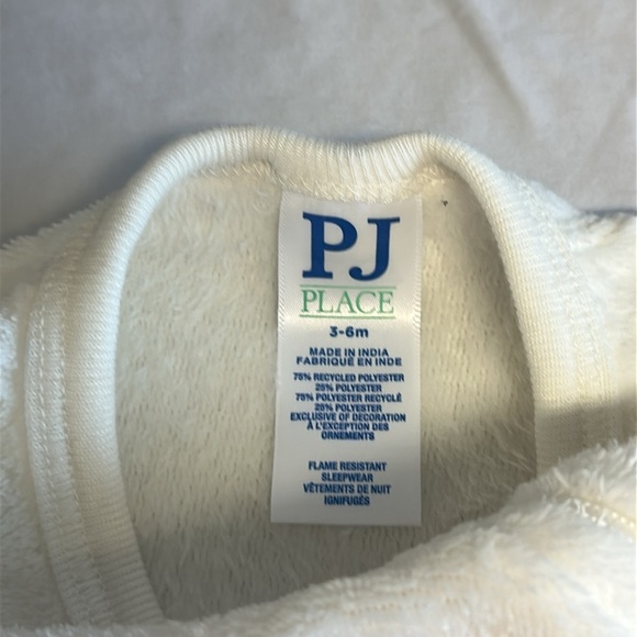 PJ Place - NWT - White and Pink Cat Footies Cozy One Piece romper - Picture 2 of 4